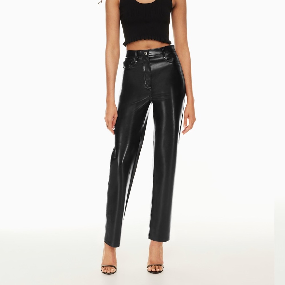 Aritzia Wilfred Melina Faux Leather Pants | Size 6